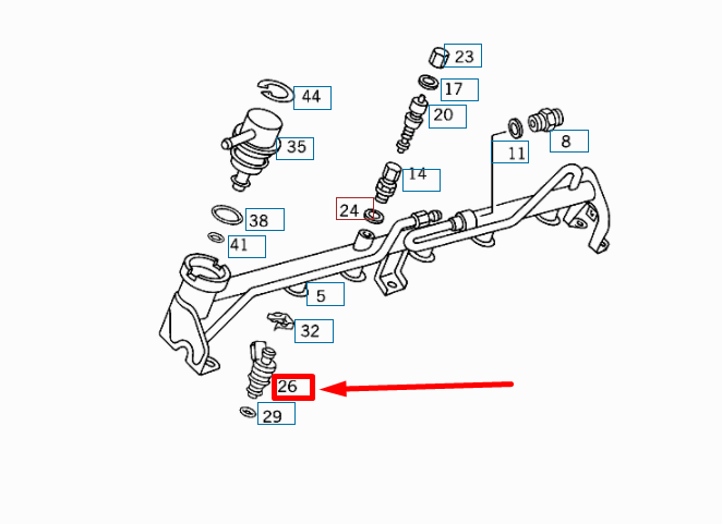 NEW MERCEDES-BENZ SL R129 INJECTION NOZZLE A0000788523 ORIGINAL
