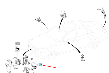 new mercedes-benz s w222 front camera a0009054002 original