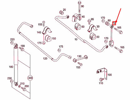 NEW MERCEDES-BENZ SPRINTER 906 REAR STABILIZER ROD A9063201389 ORIGINAL