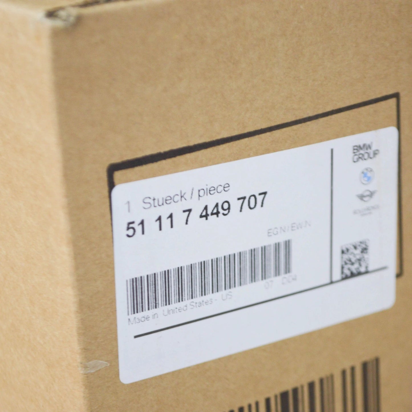 NEW BMW X6G06 FRONT LEFT BUMPER GRILLE 51117449707 7449707 ORIGINAL