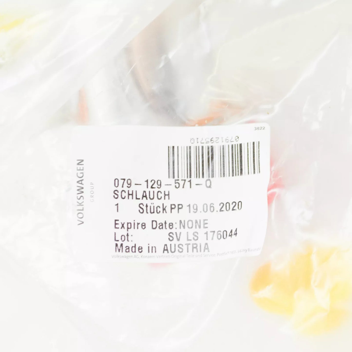 NEW AUDI RS7 SPORTBACK 4G8 LEFT SIDE INTAKE HOSE 079129571Q ORIGINAL