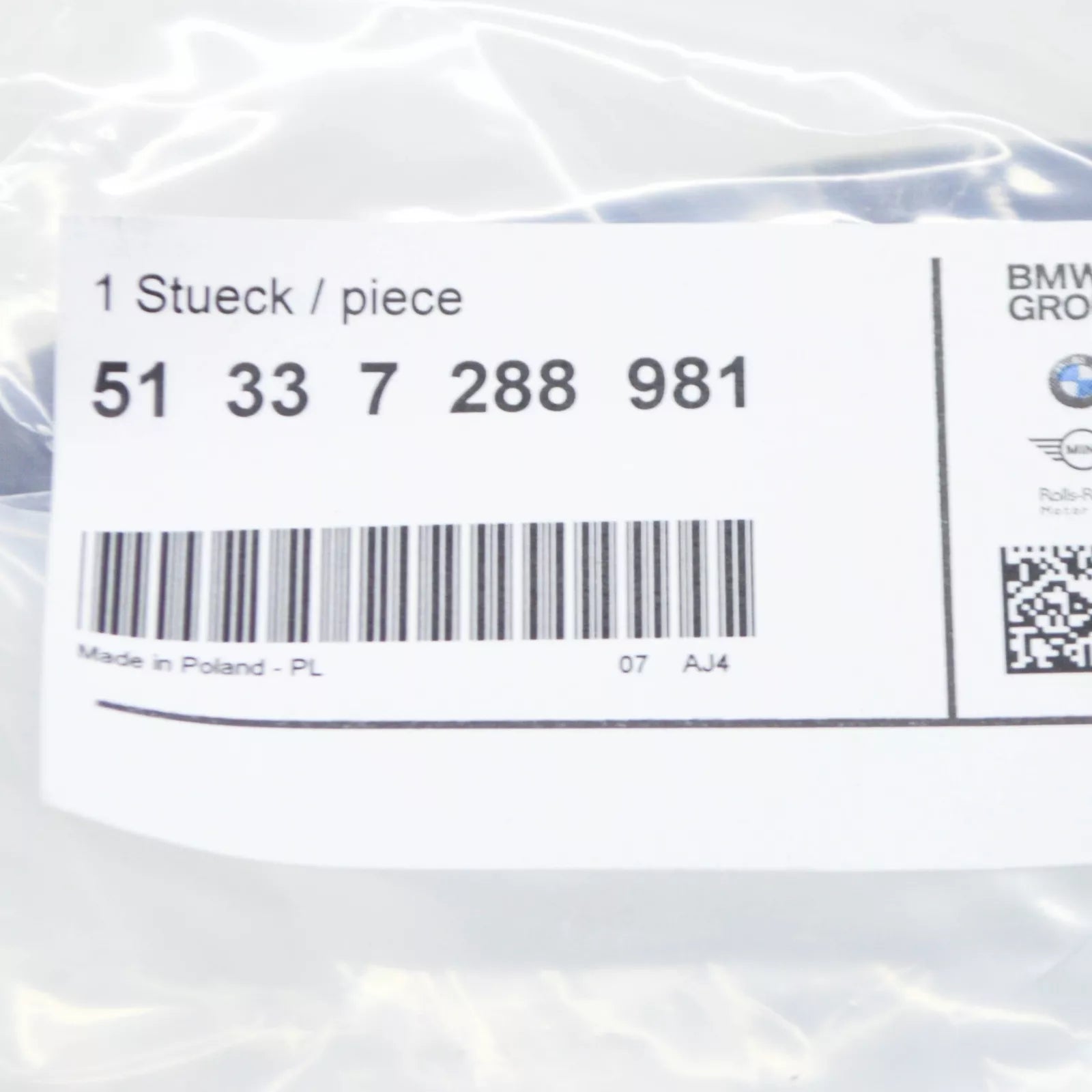 NEW BMW I3 I01 LEFT ROOF FRAME STRIP PIPING 51337288981 ORIGINAL