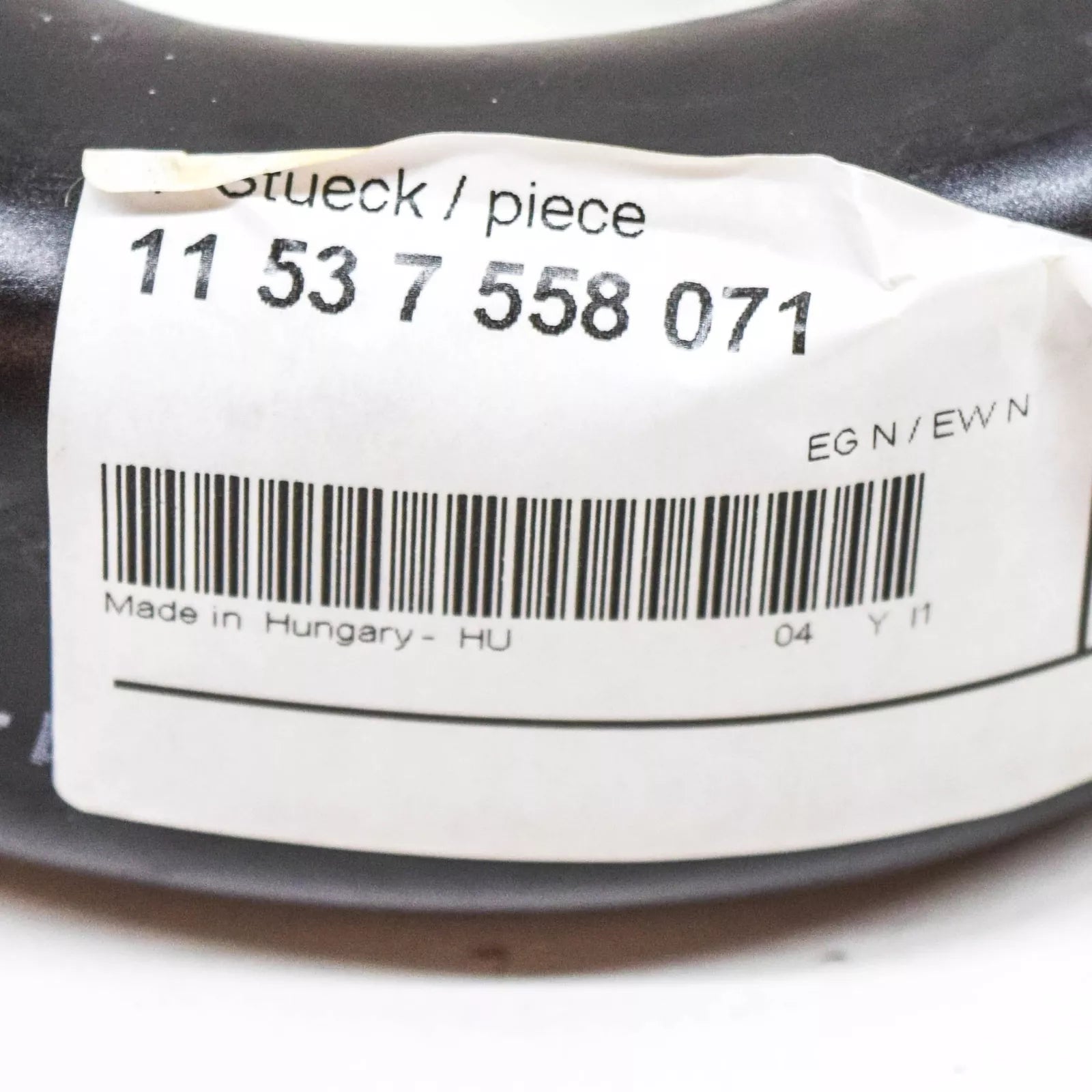 NEW BMW 1 E81 THERMOSTAT COOLANT WATER HOSE TUBE 11537558071 ORIGINAL