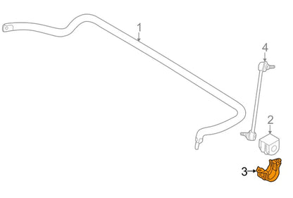 NEW BMW X5 E53 FRONT STABILISER BRACKET SUPPORT 31351096691 ORIGINAL