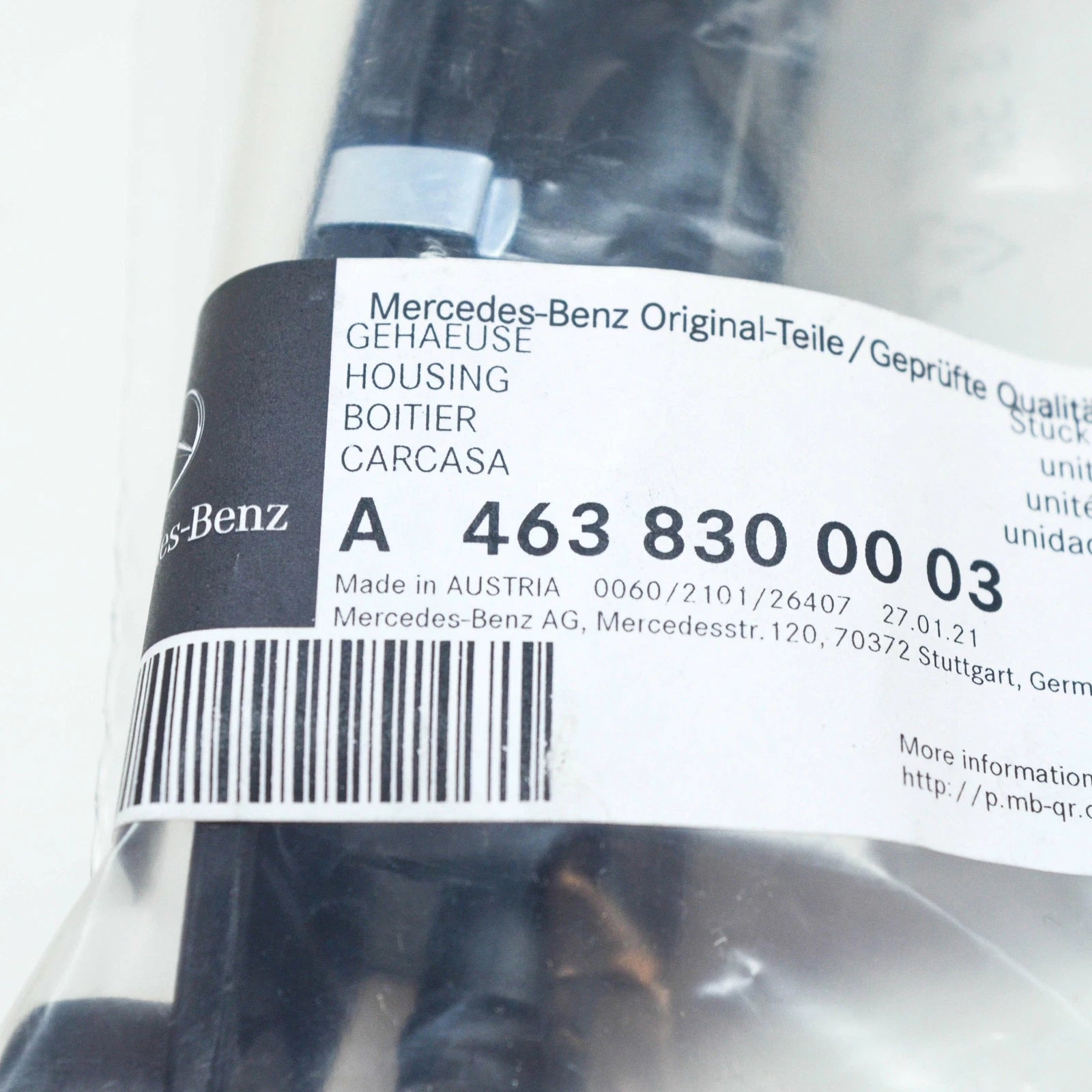 NEW MB G W463 REAR PANEL AIR INLET HOUSING A4638300003 ORIGINAL