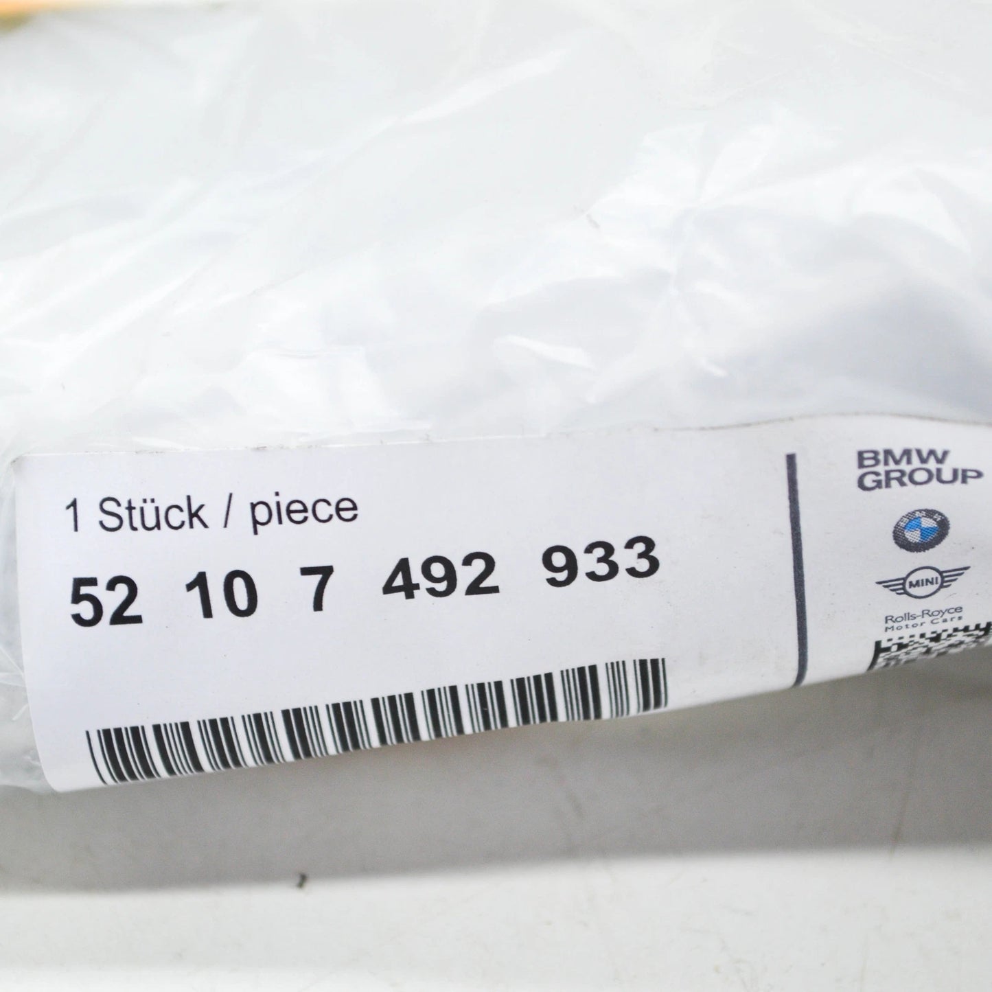 NEW BMW 3 G20 FRONT LEFT SEAT UPPER RAIL FINISHER 52107492933 ORIGINAL