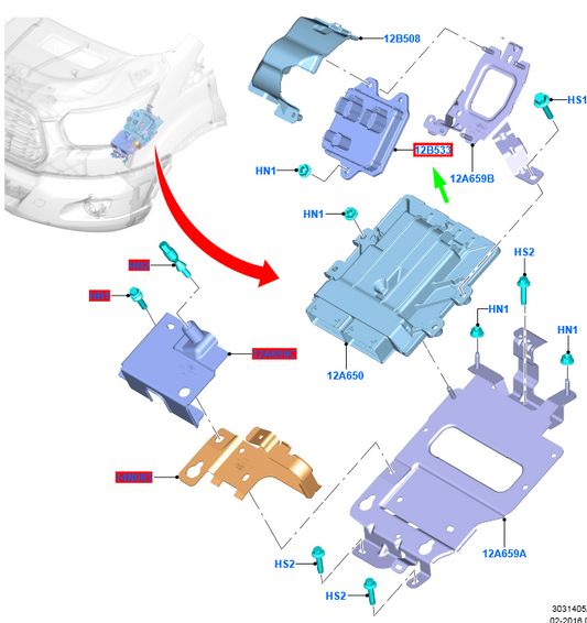 new ford transit custom mk1 glow plug relay control unit 2008625 original