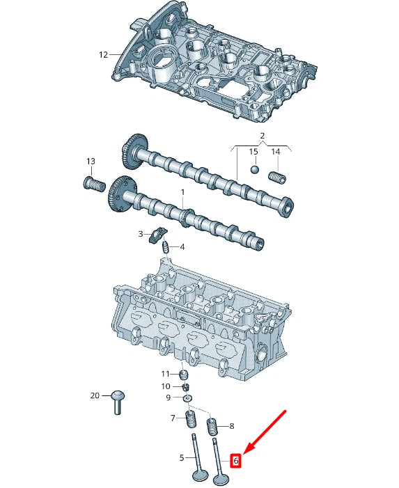NEW VOLKSWAGEN ARTEON 3H7 EXHAUST VALVE 06L109611D