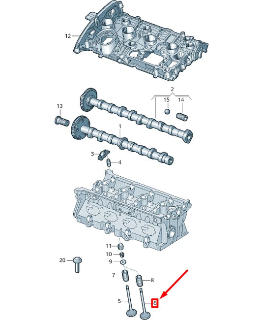 NEW VOLKSWAGEN ARTEON 3H7 EXHAUST VALVE 06L109611D
