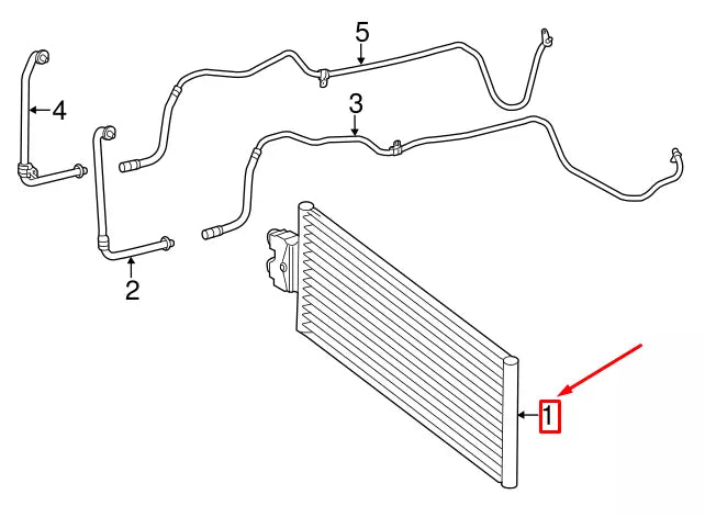 NEW MERCEDES-BENZ E W212 AMG TRANSMISSION OIL COOLER A2125000600 ORIGINAL