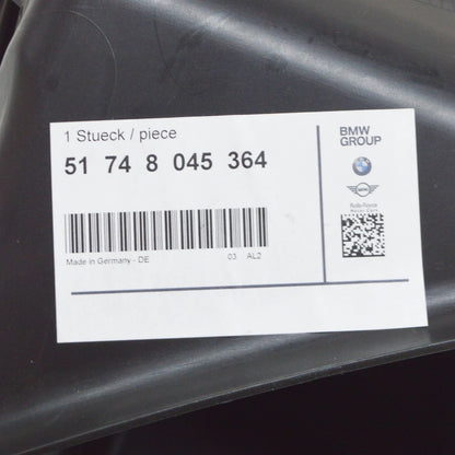 NEW BMW 3 COUPE E92 FRONT RIGHT M BRAKE AIR DUCT 51748045364 8045364 ORIGINAL