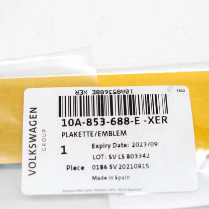 NEW VW ID.4 RIGHT FENDER WING MOLDING EMBLEM BADGE 10A853688EXER ORIGINAL