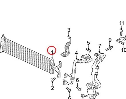 NEW OEM AUDI Q3 F3 OIL COOLER RADIATOR 5QF317019B ORIGINAL