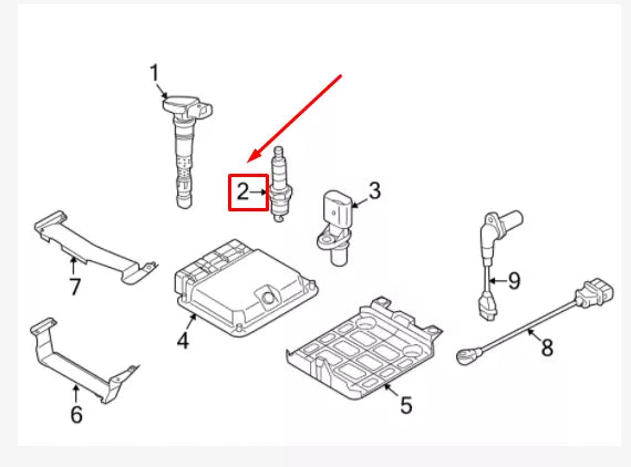 NEW AUDI TT RS 8J SPARK PLUG 079905626L