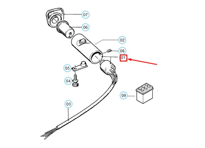 NEW BMW 6 E24 STEERING LOCK 32321154094 1154094 ORIGINAL