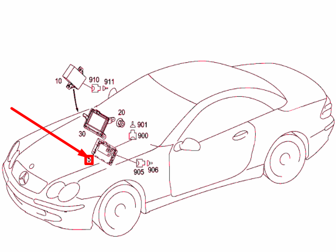 NEW MERCEDES-BENZ SL R230 CENTRAL GATEWAY CONTROL UNIT A2305404445 ORIGINAL
