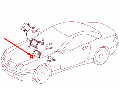 NEW MERCEDES-BENZ SL R230 CENTRAL GATEWAY CONTROL UNIT A2305404445 ORIGINAL