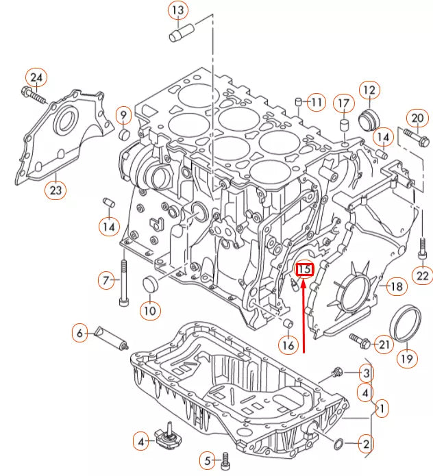 NEW VOLKSWAGEN CC ENGINE OIL SPRAY JET 03H103157