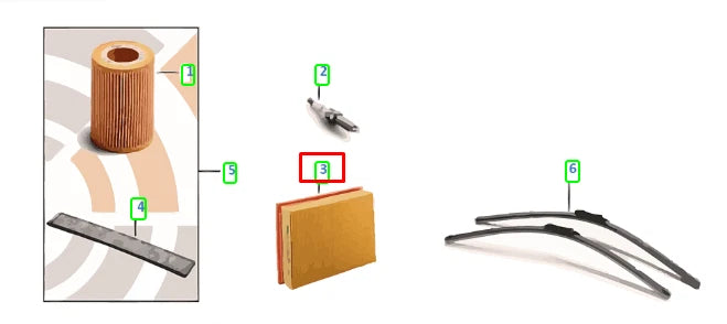 NEW BMW 3 TOURING E91 ENGINE AIR FILTER 13717599285 7599285 ORIGINAL