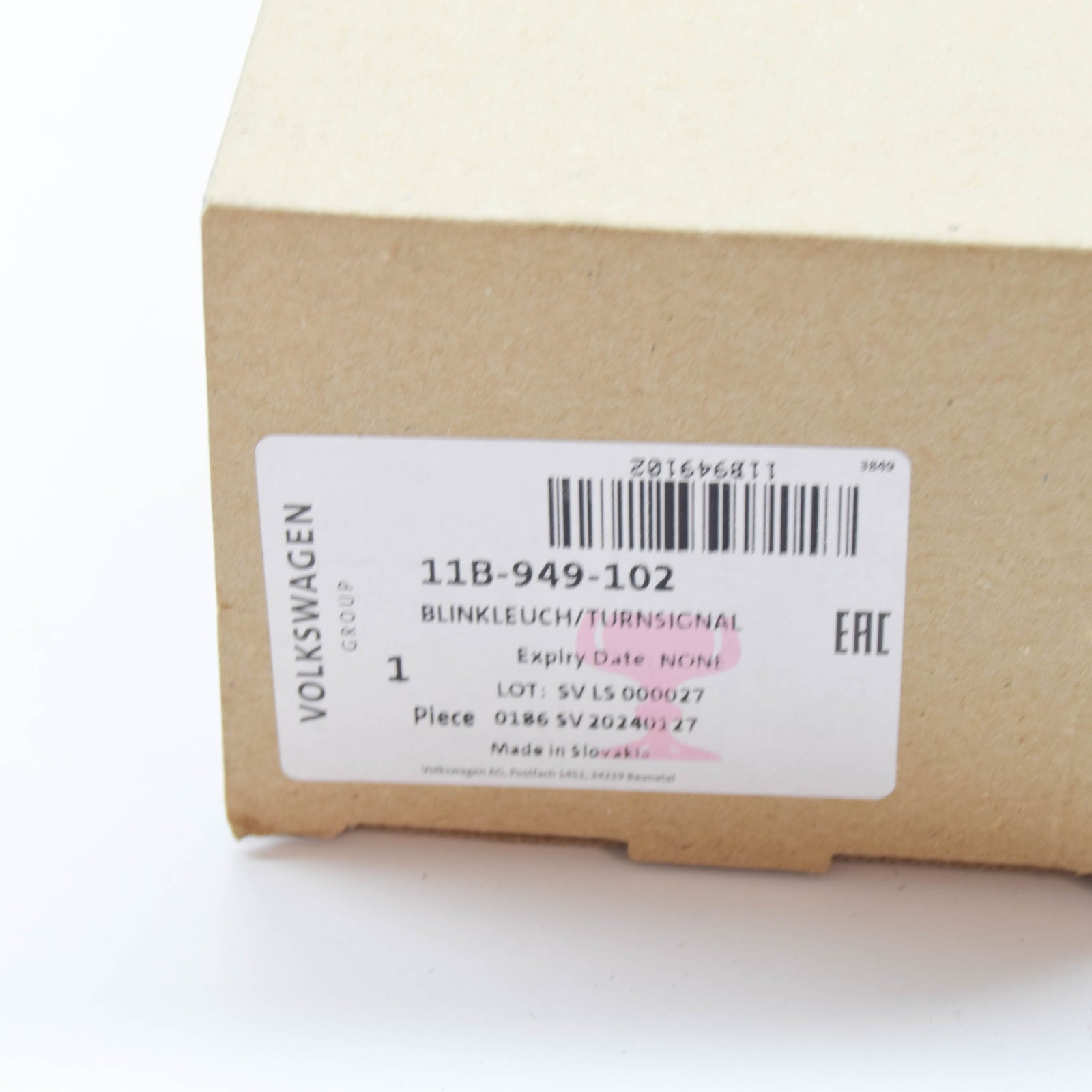 NEW VW ID.4 E21 FRONT RIGHT DOOR MIRROR TURN INDICATOR LHD 11B949102 ORIGINAL