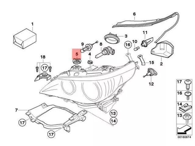 NEW BMW E60 E60N E61N Sedan Wagon Cover Cap Turning Light 63127187273