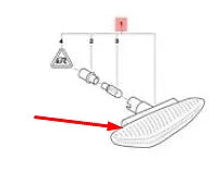 NEW BMW 5 E60 FRONT LEFT WING FENDER TURN INDICATOR 63137165741 7165741 ORIGINAL