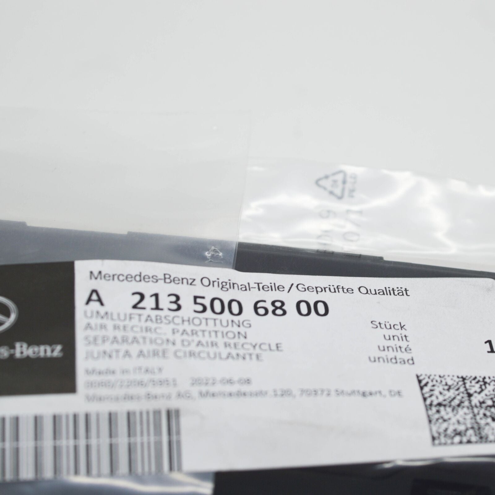 NEW MERCEDES-BENZ GLE W167 RADIATOR RE-CIRCULATION SEALING A2135006800 ORIGINAL