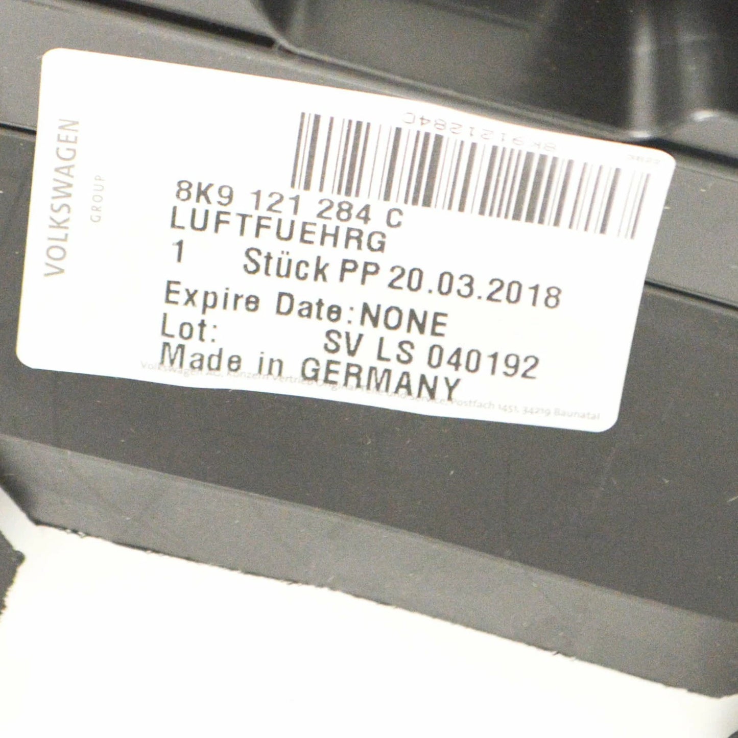 NEW AUDI A4 ALLROAD B8 RIGHT RADIATOR AIR GUIDE 8K9121284C