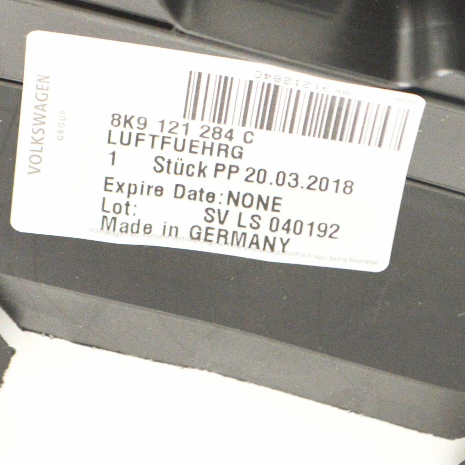 NEW AUDI A4 ALLROAD B8 RIGHT RADIATOR AIR GUIDE 8K9121284C