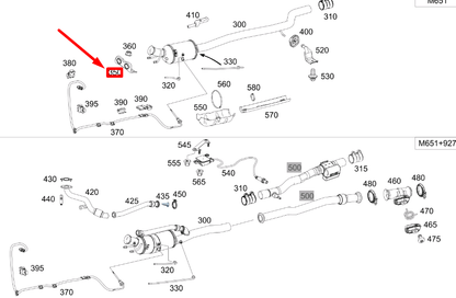 new mb cla c117 front exhaust pipe suspension bracket a2464900040 original