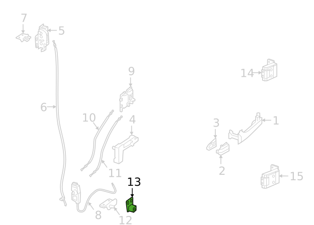 NEW MB SPRINTER W910 REAR DOOR LOWER STABILIZER GUIDE A9107601000 ORIGINAL