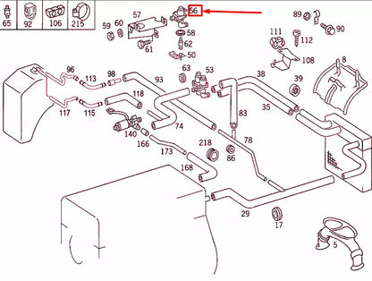 NEW MERCEDES-BENZ E W124 ELECTROMAGNETIC WATER VALVE A0018302584 ORIGINAL