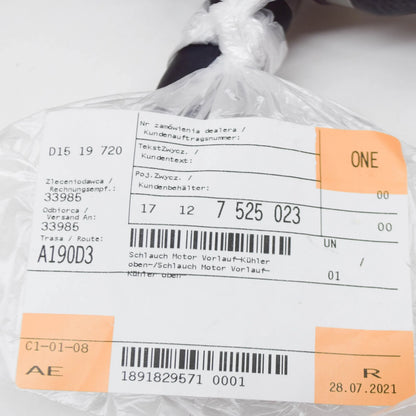 NEW BMW E81 E82 E87 E87N UPPER HOSE FOR ENGINE RADIATOR 7525023 17127525023