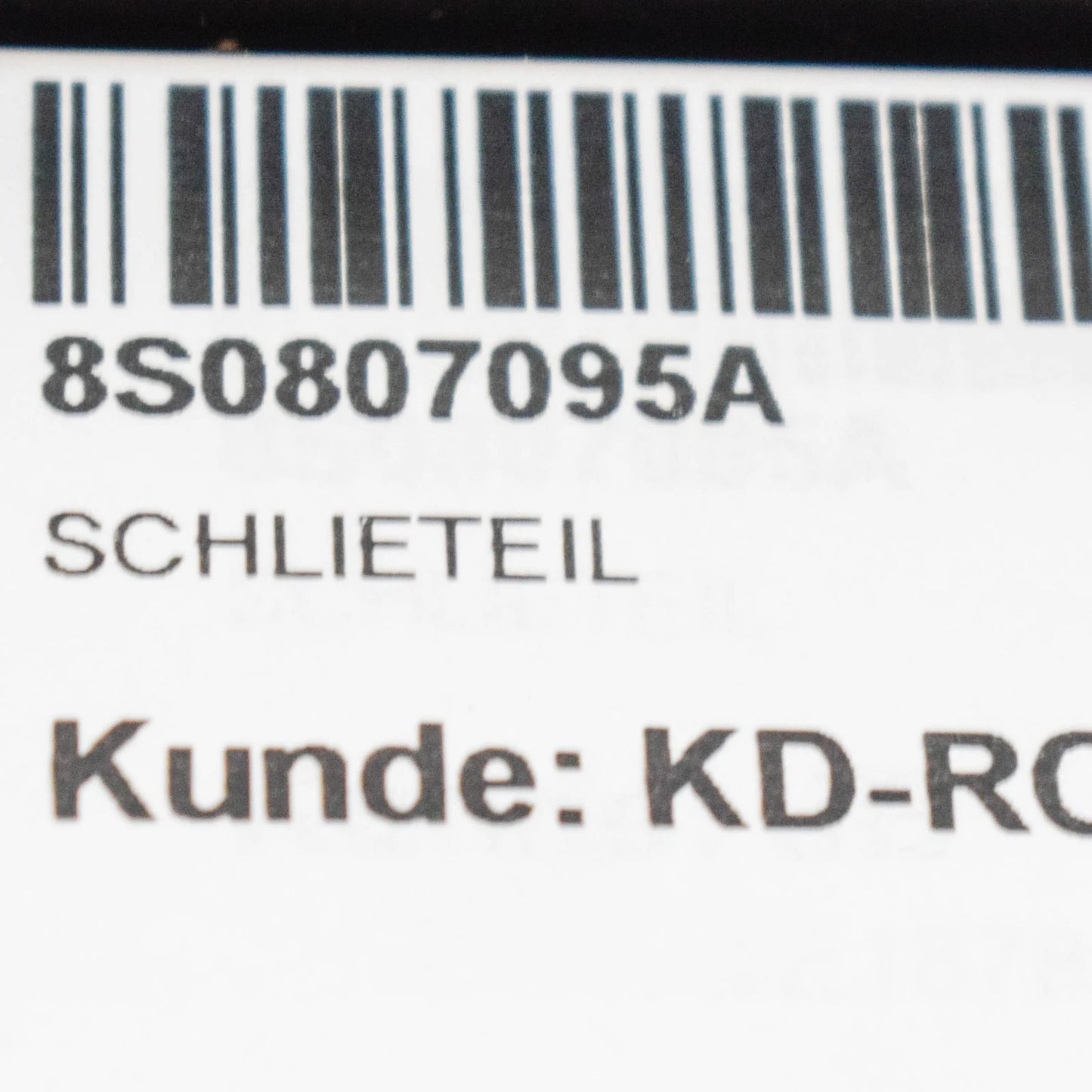 NEW AUDI TT QUATTRO FRONT BUMPER END PLATE LEFT 8S0807095A 2017 ORIGINAL