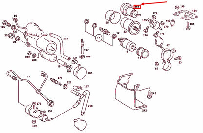 NEW MERCEDES-BENZ SL R107 FUEL ACCUMULATOR A0004760421 ORIGINAL