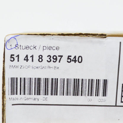 NEW BMW Z3 ROADSTER E36 FRONT RIGHT DOOR LOUDSPEAKER COVER 51418397540 ORIGINAL