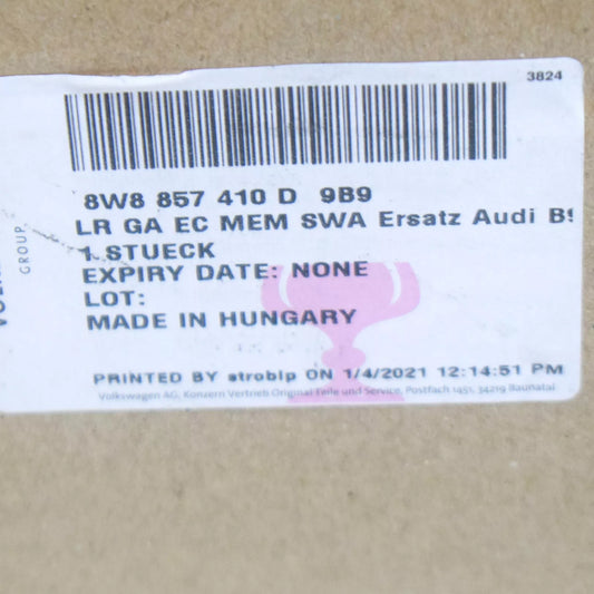 NEW AUDI RS5 SPORTBACK FRONT RIGHT MIRROR ASSEMBLY LHD 8W8857410D9B9 ORIGINAL