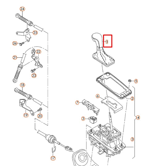 NEW AUDI A6 C7 GEAR SHIFT BOOT AUTOMATIC LHD 4G1713139AGIBR ORIGINAL
