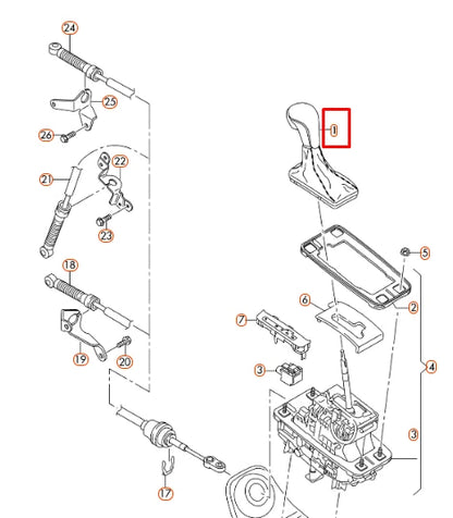 NEW AUDI A6 C7 GEAR SHIFT BOOT AUTOMATIC LHD 4G1713139AGIBR ORIGINAL