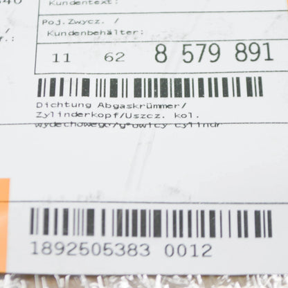 NEW BMW 5 F10 EXHAUST MANIFOLD CYLINDER HEAD GASKET 11628579891 8579891 ORIGINAL