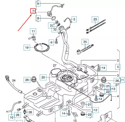 NEW AUDI Q5 8R FUEL TANK GAS CAP 8K0201550P ORIGINAL