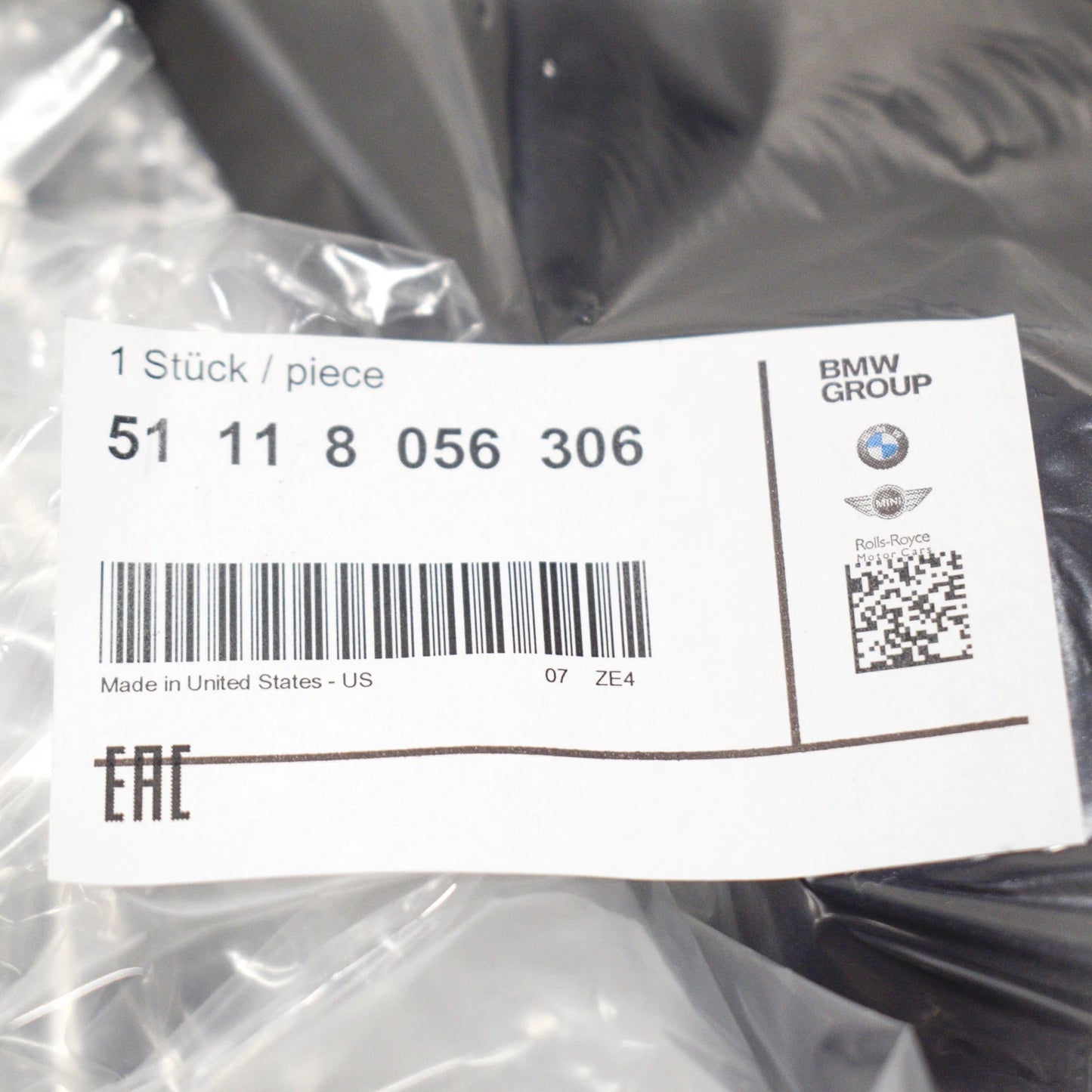 NEW BMW X5 F15 M FRONT BUMPER RIGHT AIR DUCT COVER 51118056306 ORIGINAL