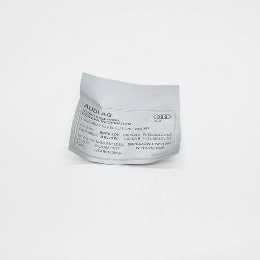 NEW AUDI Q5 FY EMISSION LABEL DATA PLATE 06M010533D ORIGINAL
