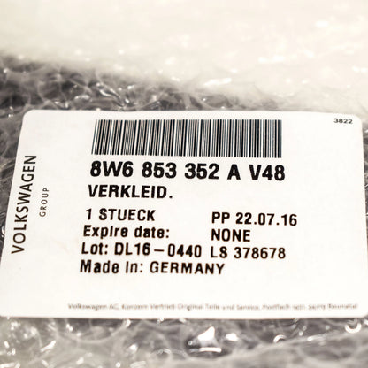 NEW AUDI A5 S5 COUPE 8W6 B-PILLAR RIGHT LINING 8W6853352AV48 ORIGINAL