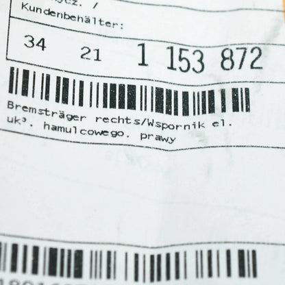 NEW BMW 3 E30 REAR LEFT A RIGHT DRUM CALIPER CARRIER PLATES 34211153871 ORIGINAL