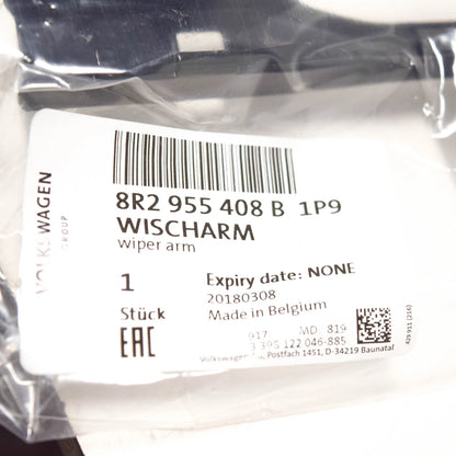 NEW AUDI Q5 8R FRONT WINDSHIELD RIGHT WIPER ARM RHD 8R2955408B1P9 ORIGINAL