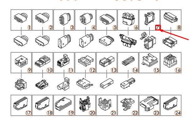 NEW AUDI A1 MK1 8 PIN CONNECTOR HOUSING PLUG 3B0972724