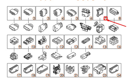 NEW AUDI A1 MK1 8 PIN CONNECTOR HOUSING PLUG 3B0972724