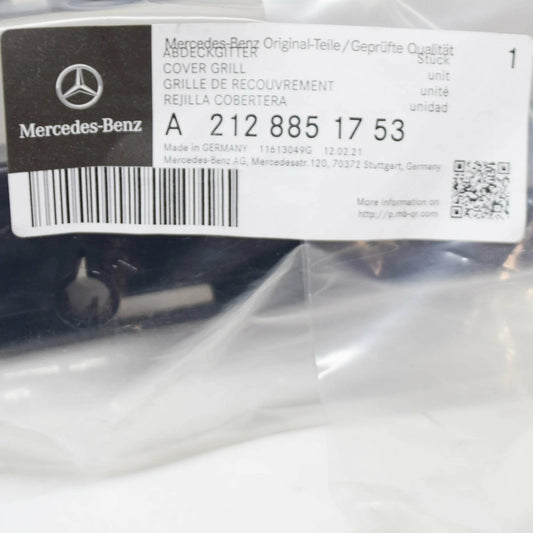 NEW MERCEDES-BENZ E-CLASS W212 FRONT BUMPER LEFT GRILLE A2128851753 2015