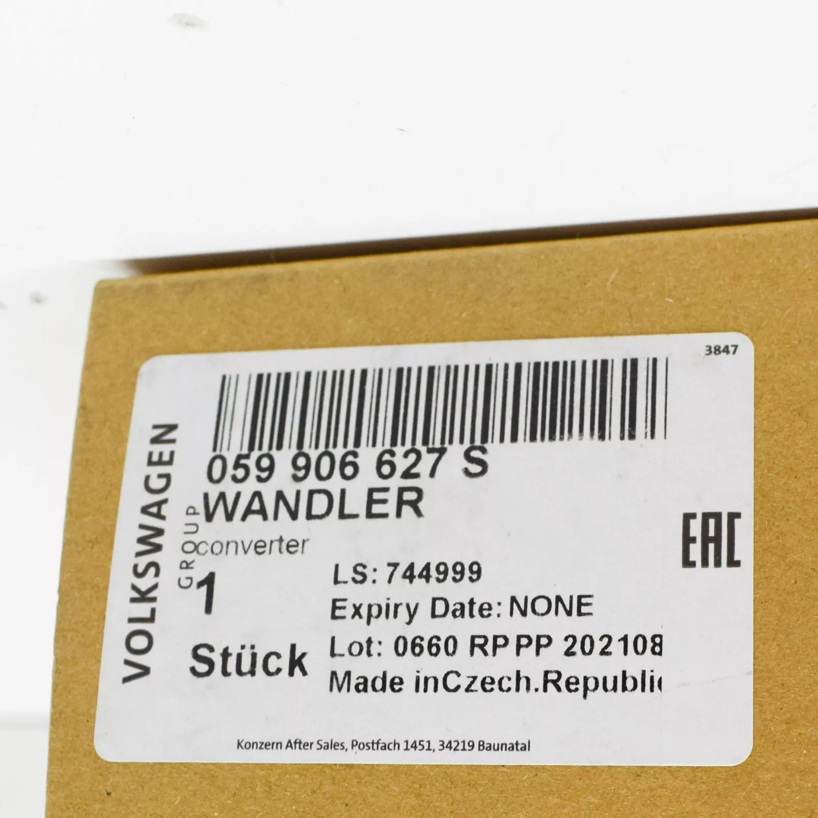 NEW AUDI A6 C7 SOLENOID VALVE 059906627S